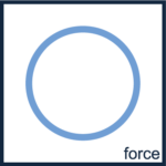 Logo Force représentant un rond évoquant un poids